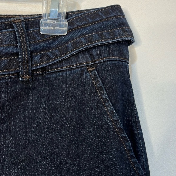 Style & Co Women's Size 10 Wide Leg Jeans Dark Wash Trouser Pant Style - Picture 2 of 16